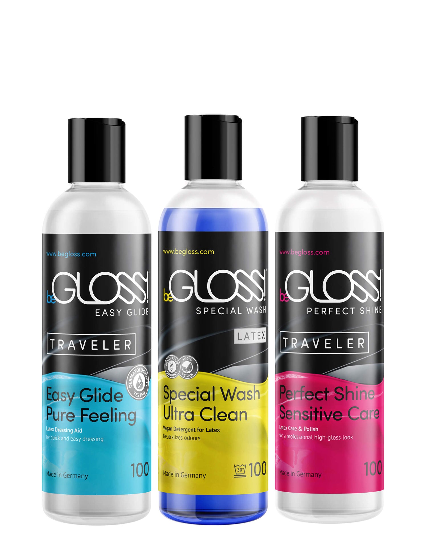 TRAVEL SET 3X100ML - SPECIAL WASH + EASY GLIDE + PERFECT SHINE