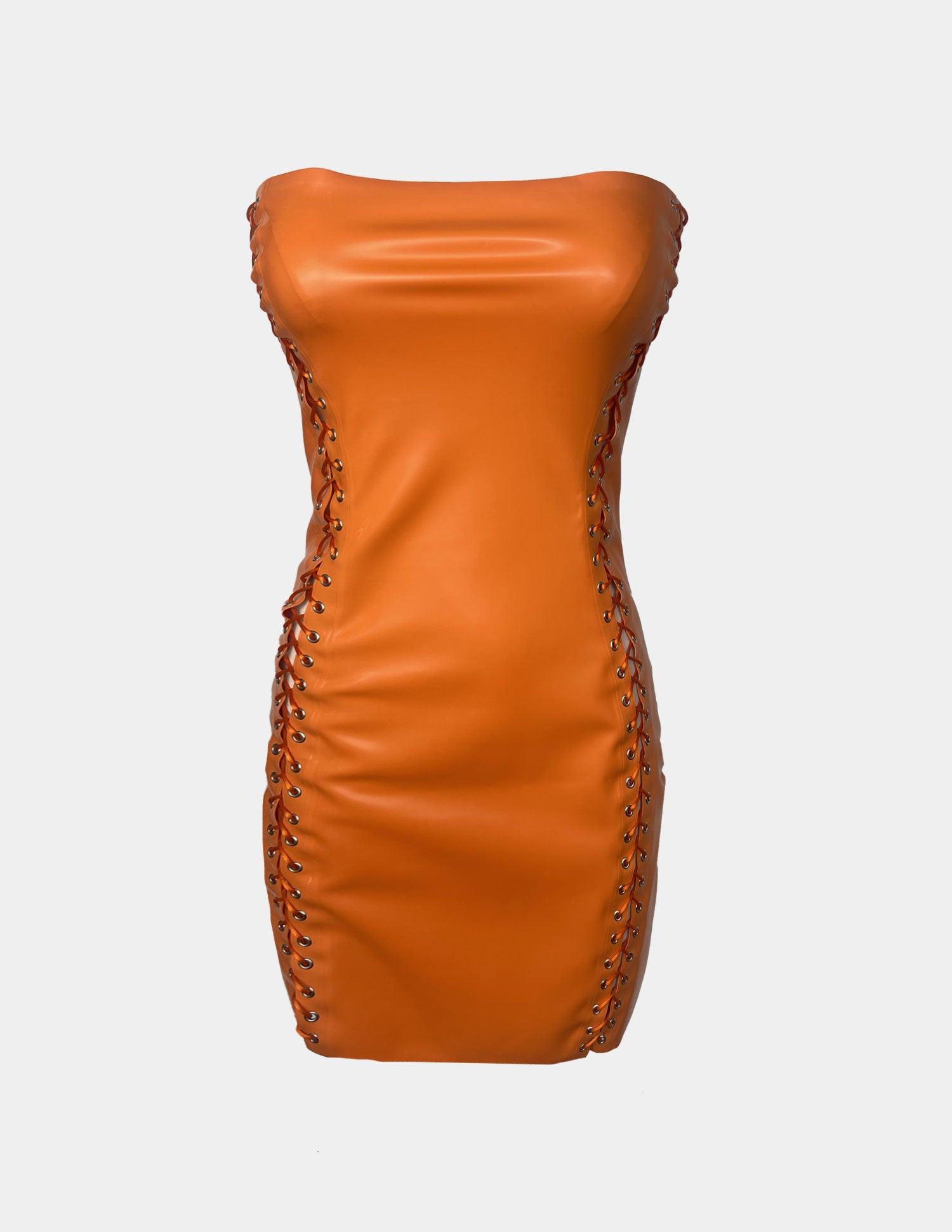 OLIVIA Abito con lacci - Arancione