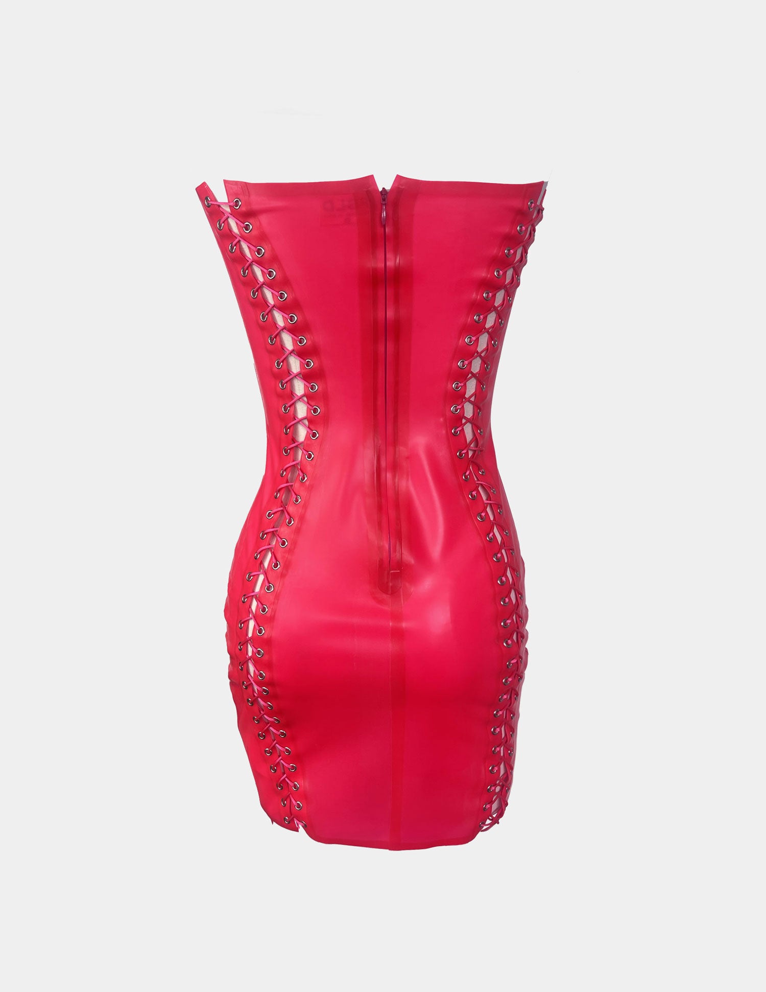 OLIVIA Abito con lacci - Rosa Neon