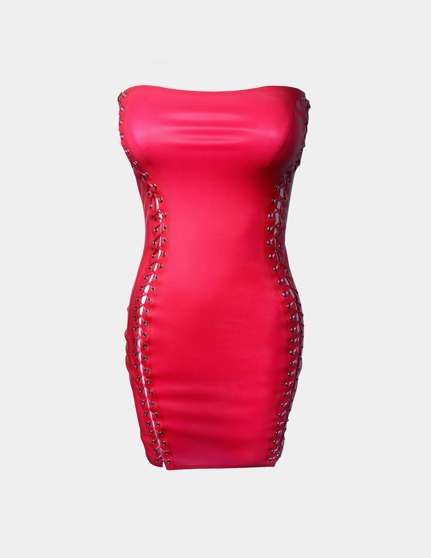 OLIVIA Abito con lacci - Rosa Neon
