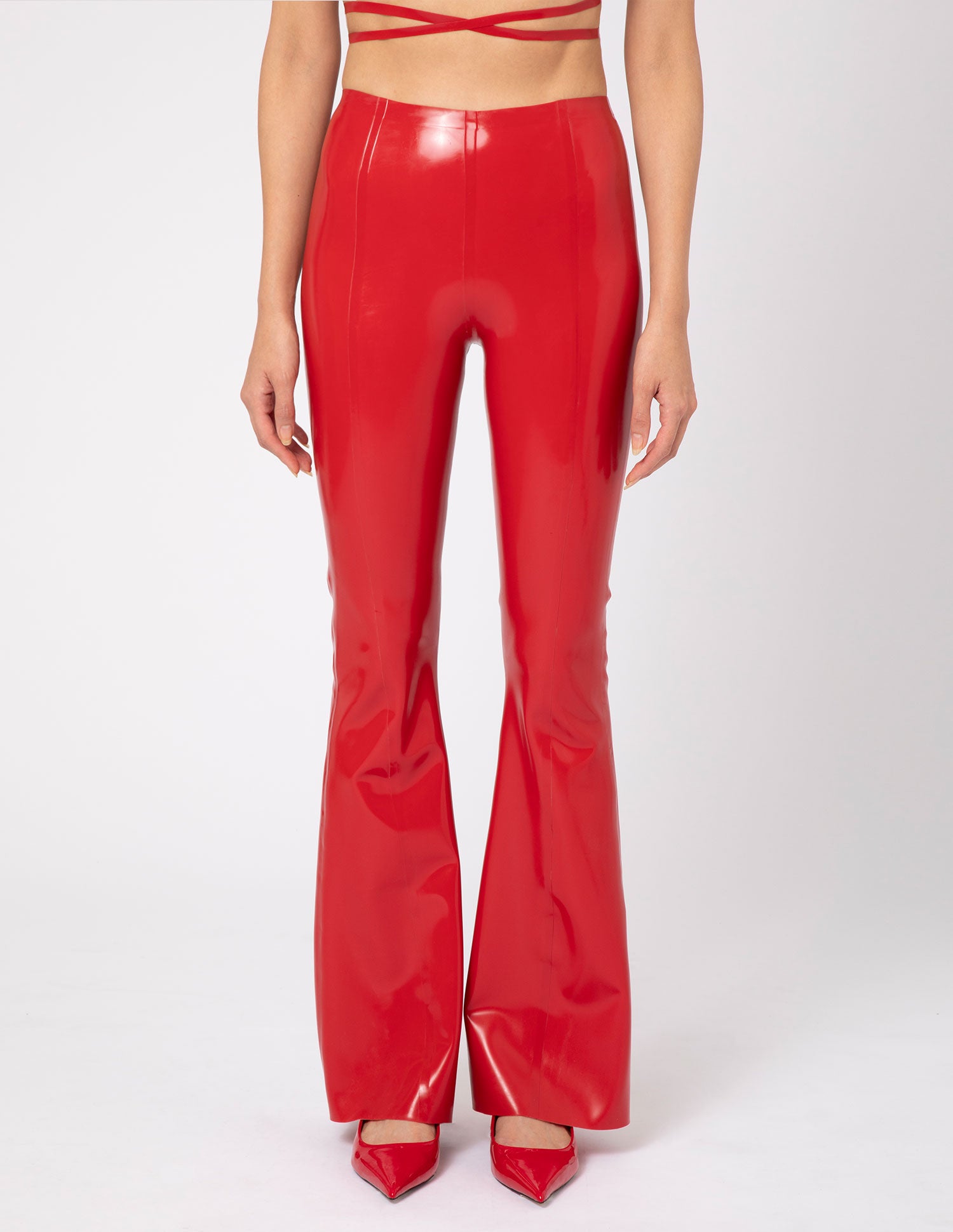 Flared Trousers - Black