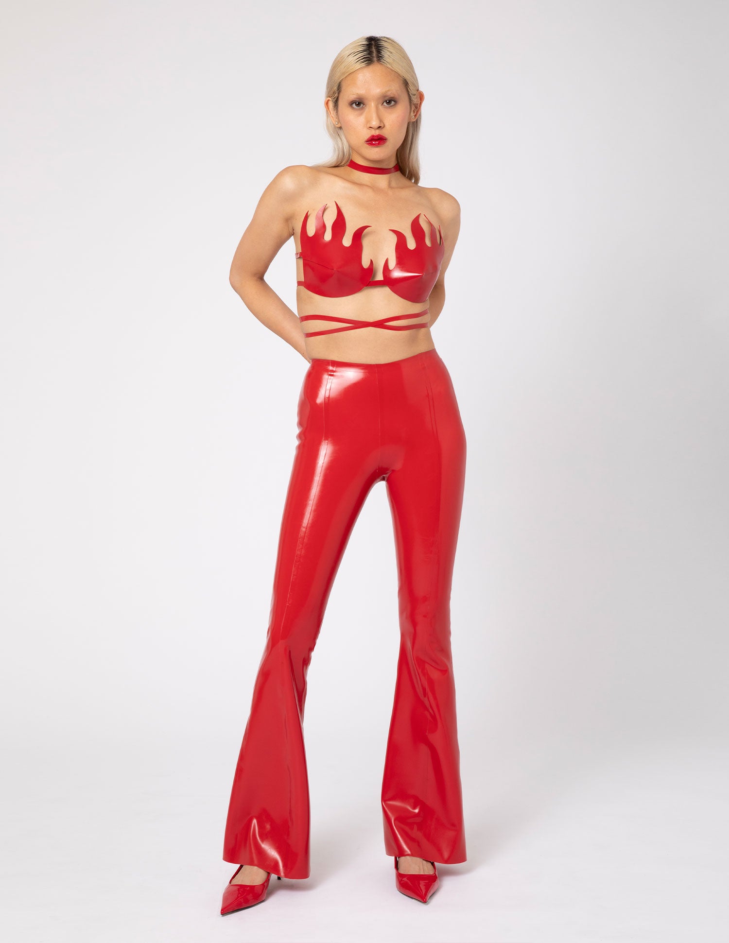 Flared Trousers - Black
