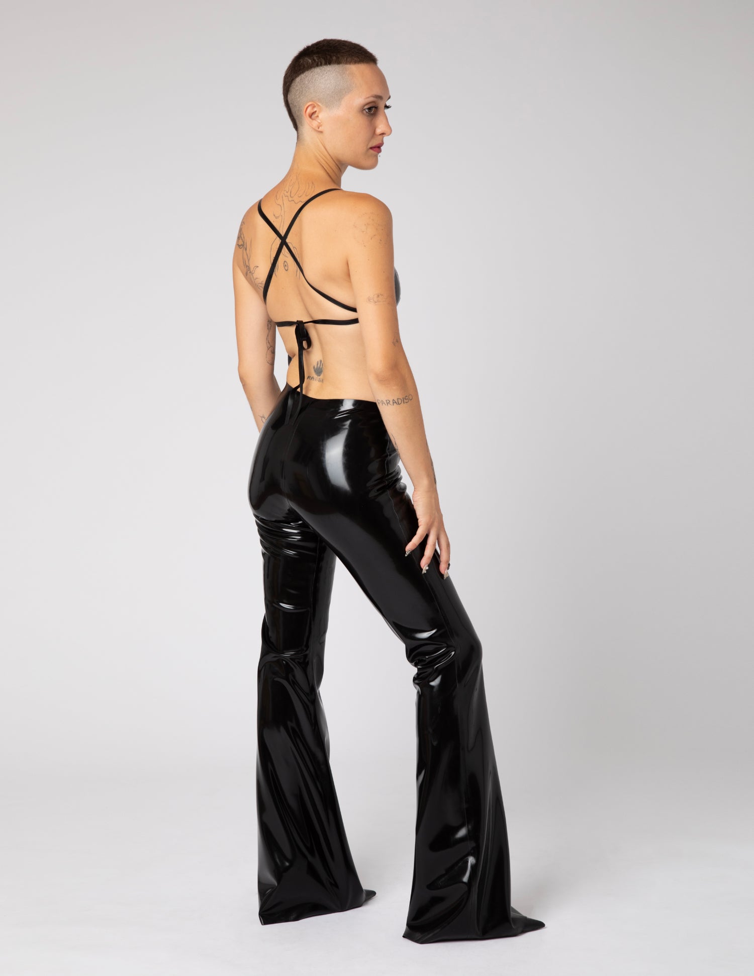 Bralette con Frange - Nero
