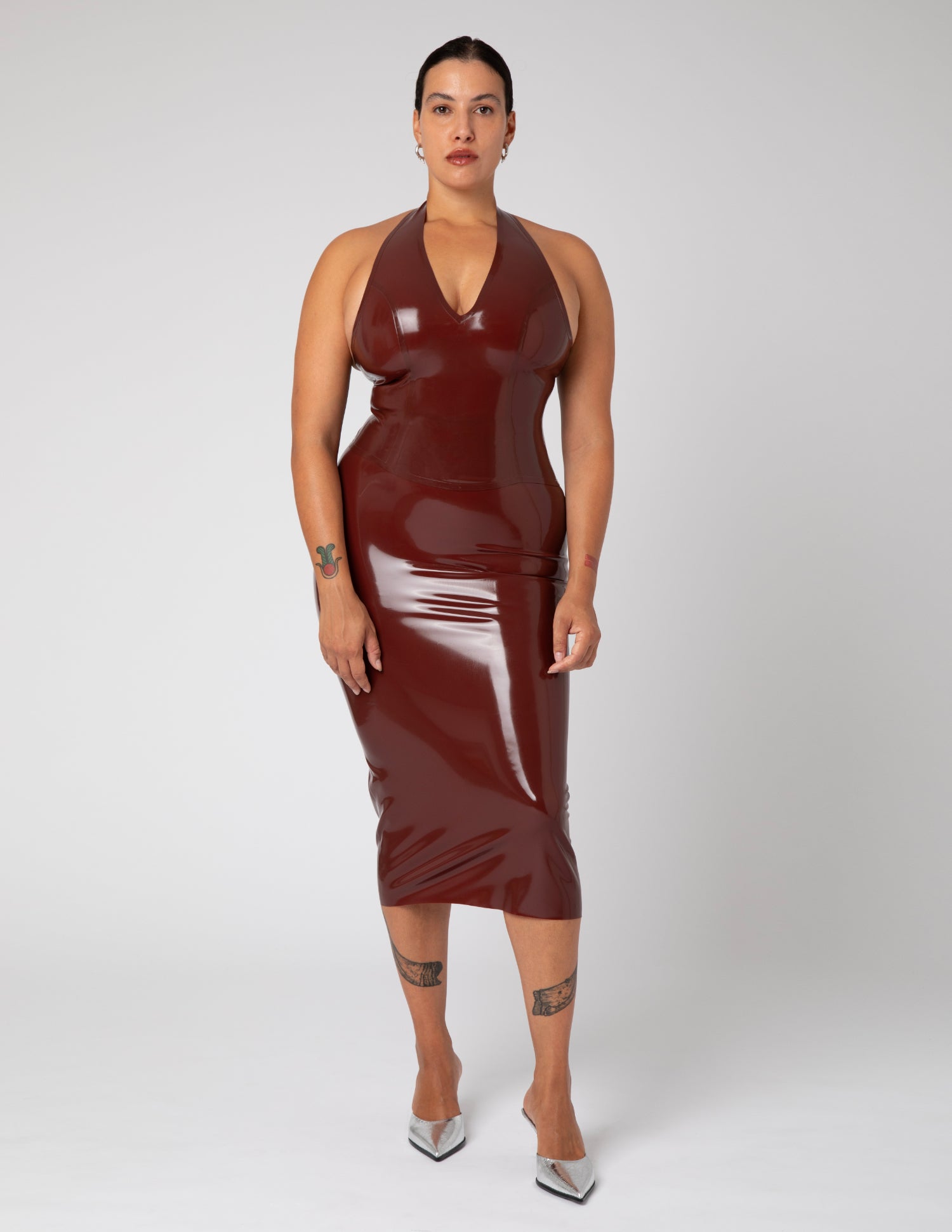 Halter Neck Top - Brown