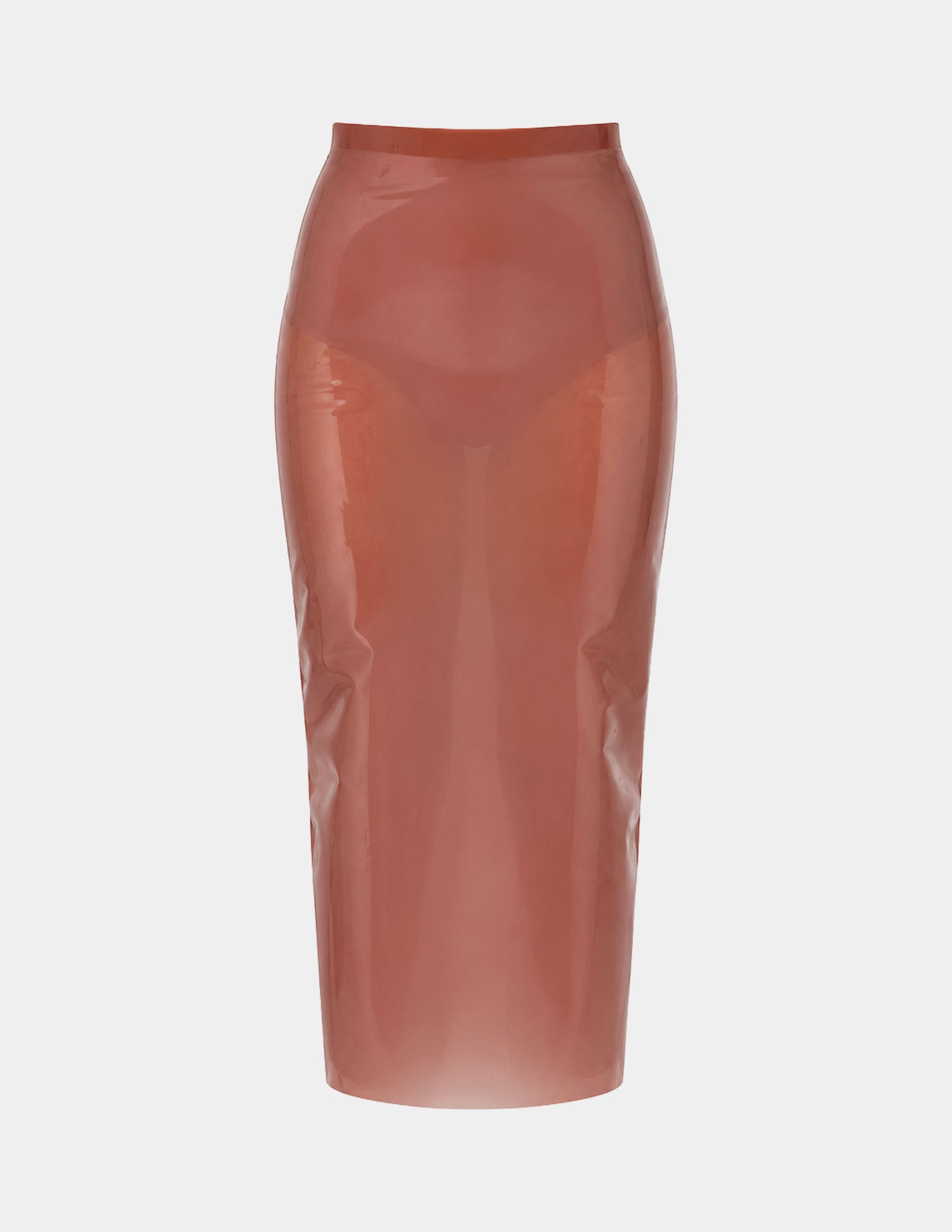 Midi Transparent Skirt - Rosé - S