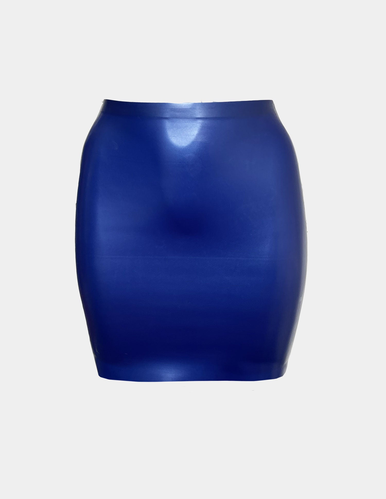 Mini Skirt Blu Metallic