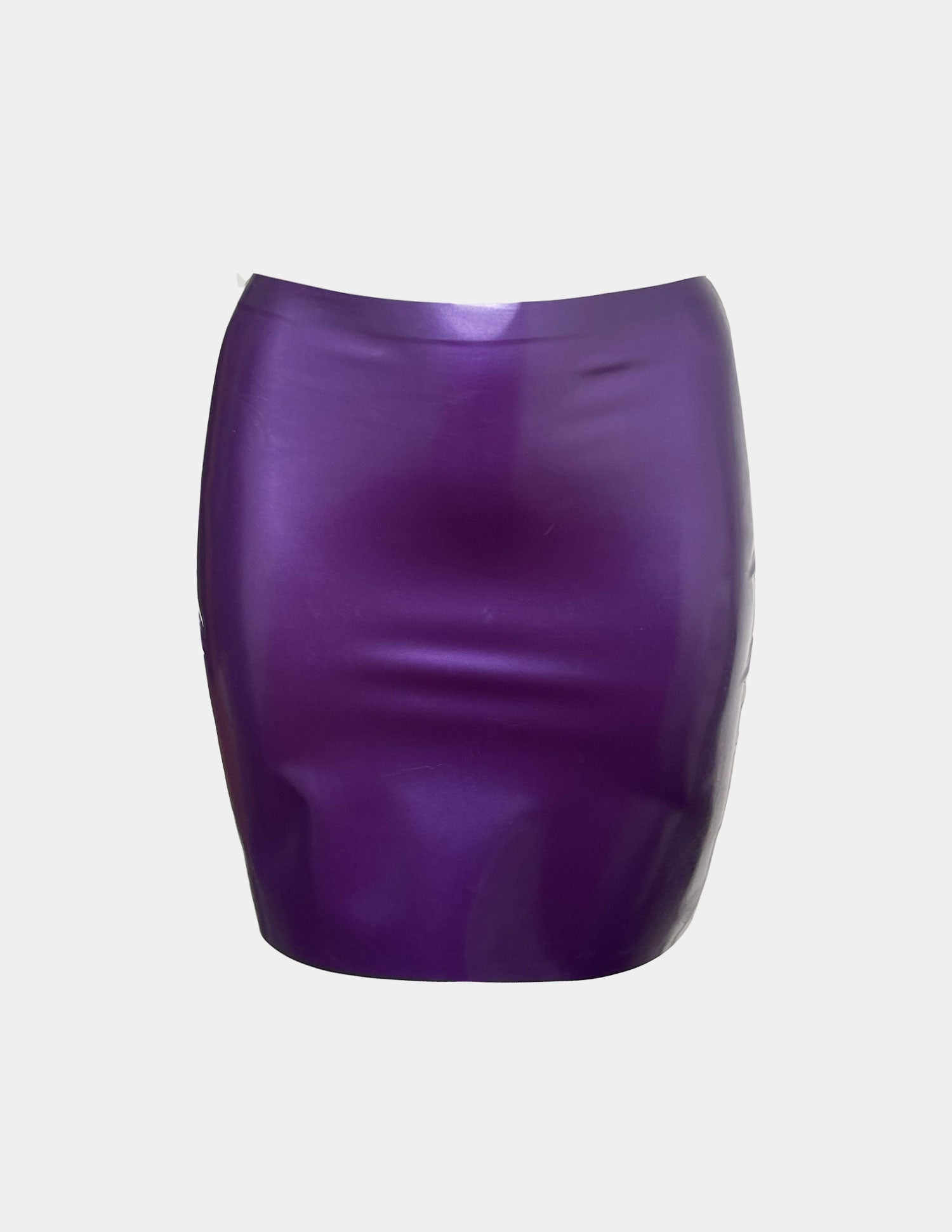 Mini Skirt Metallic Purple