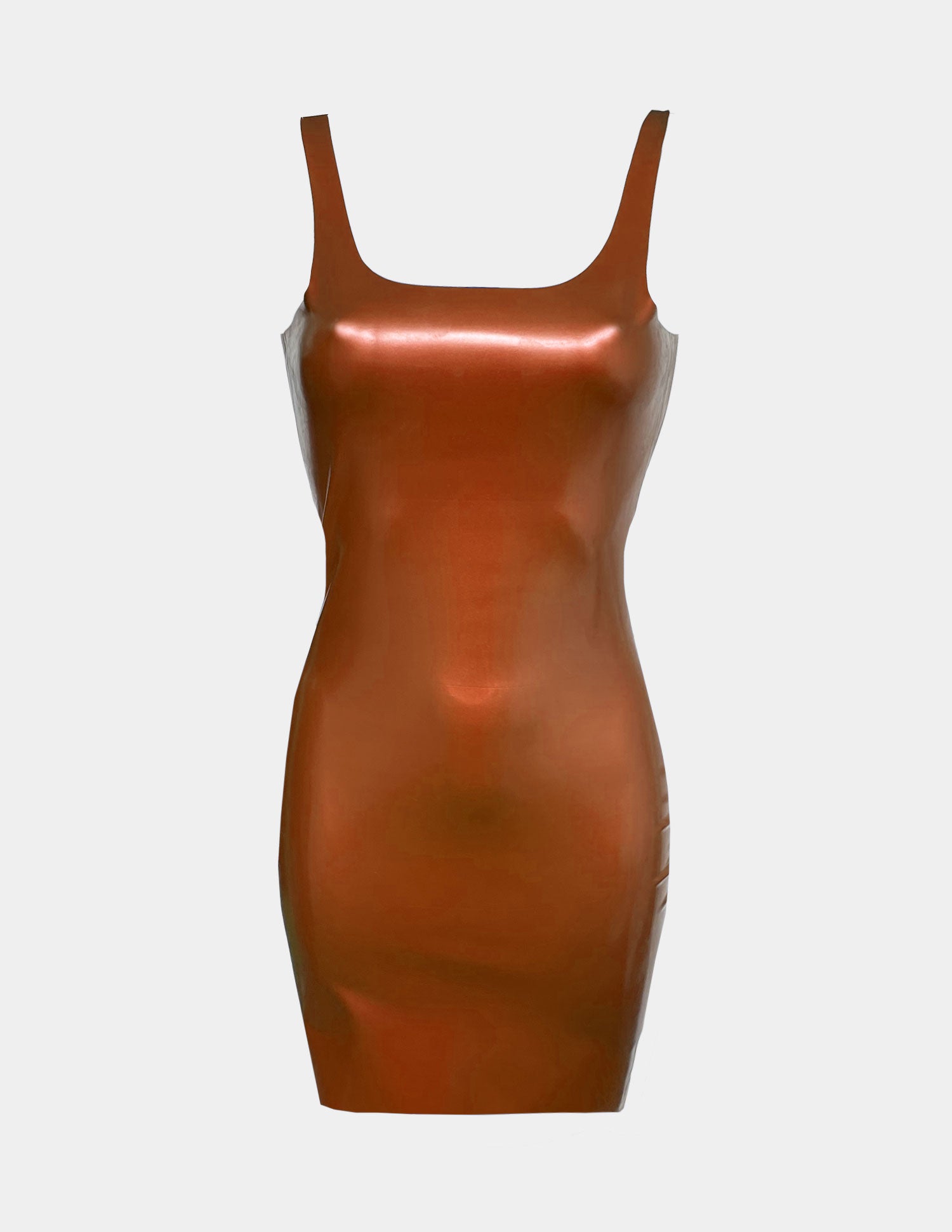 Slip Dress Metallic Bronze