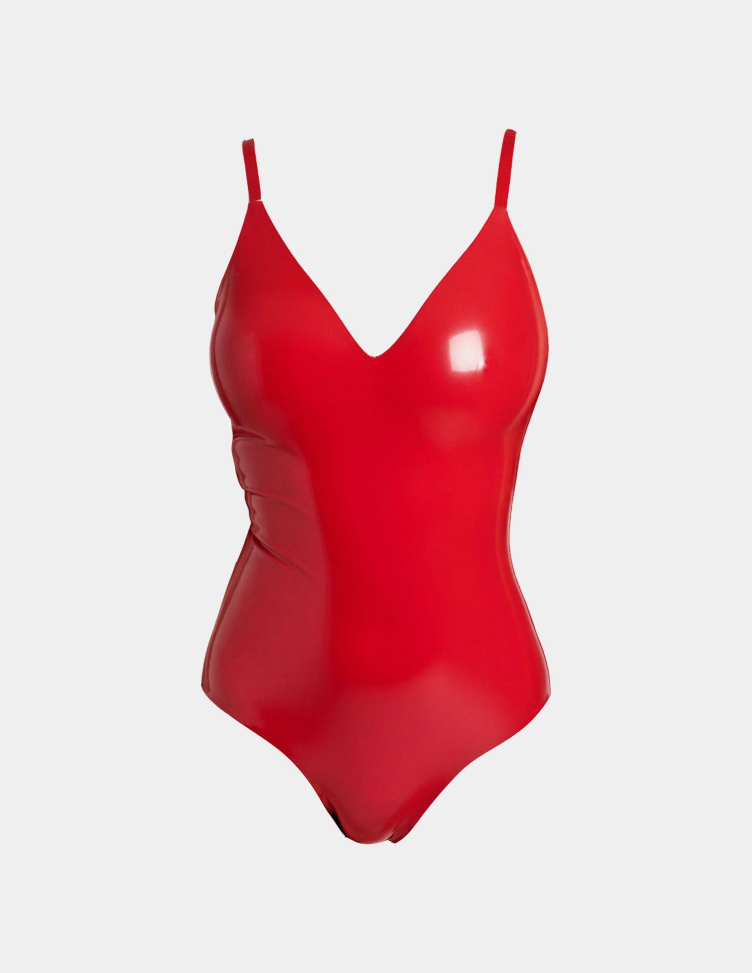 V neck Bodysuit - Red