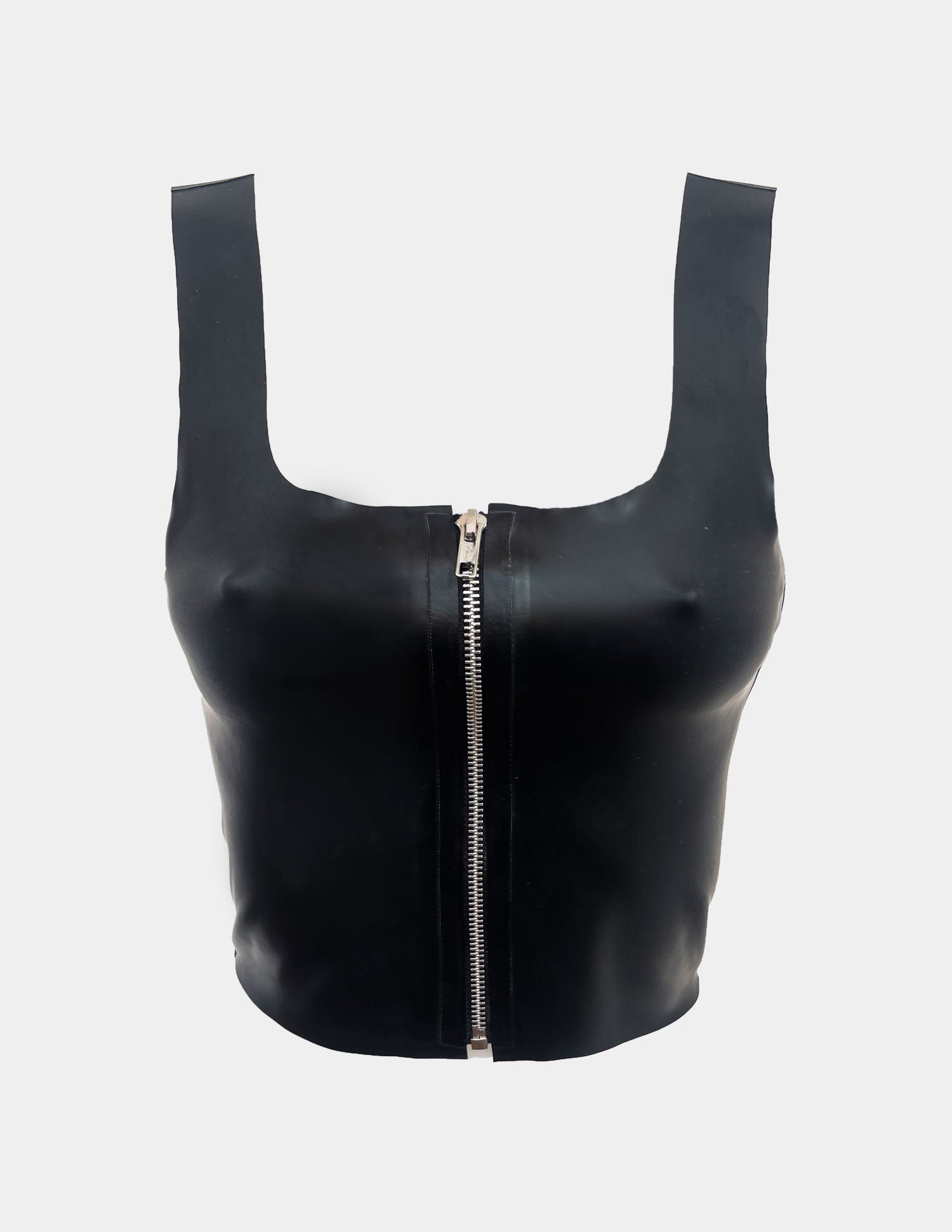 Top con zip - Nero