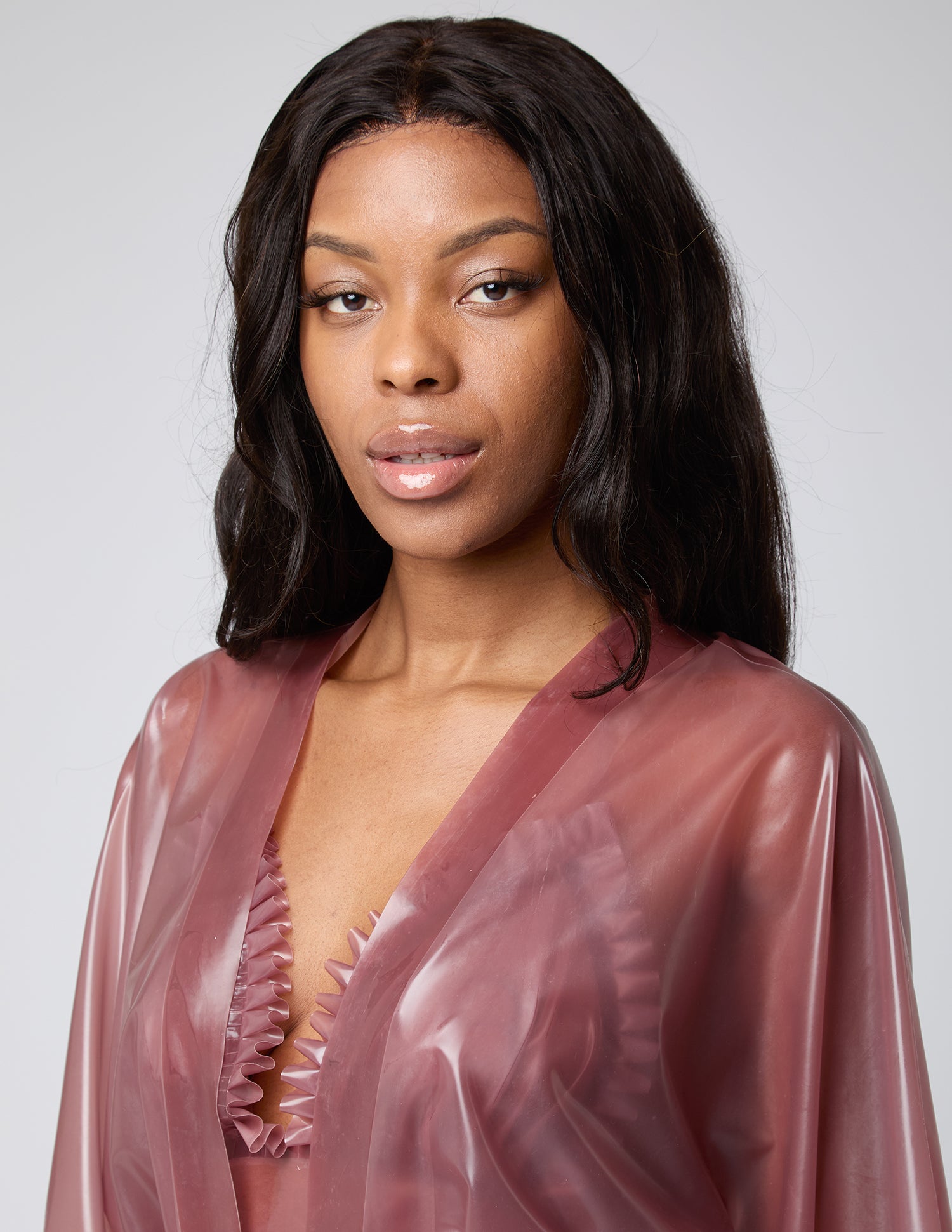 ANNA - Vestaglia Kimono trasparente