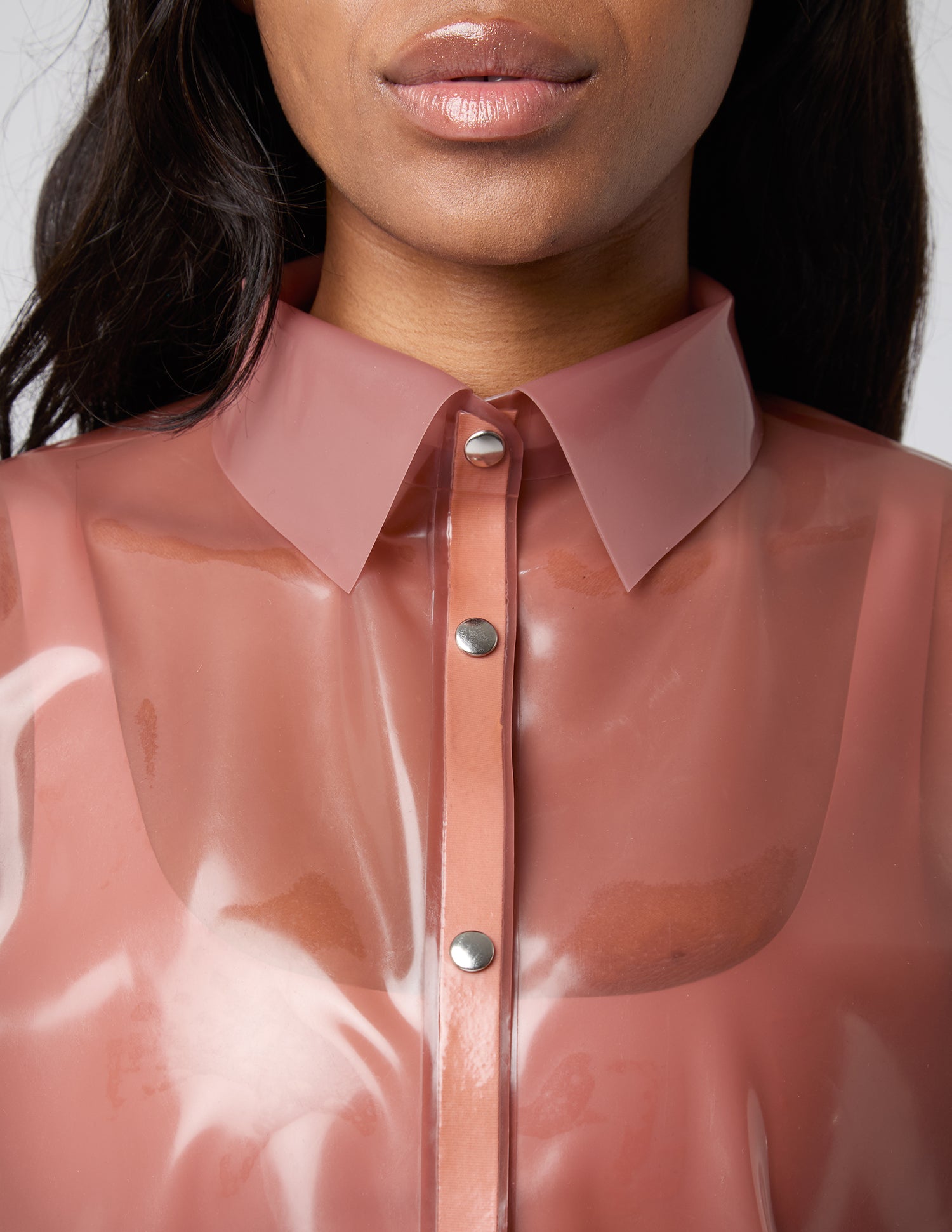 SILVIA - Camicia lunga trasparente