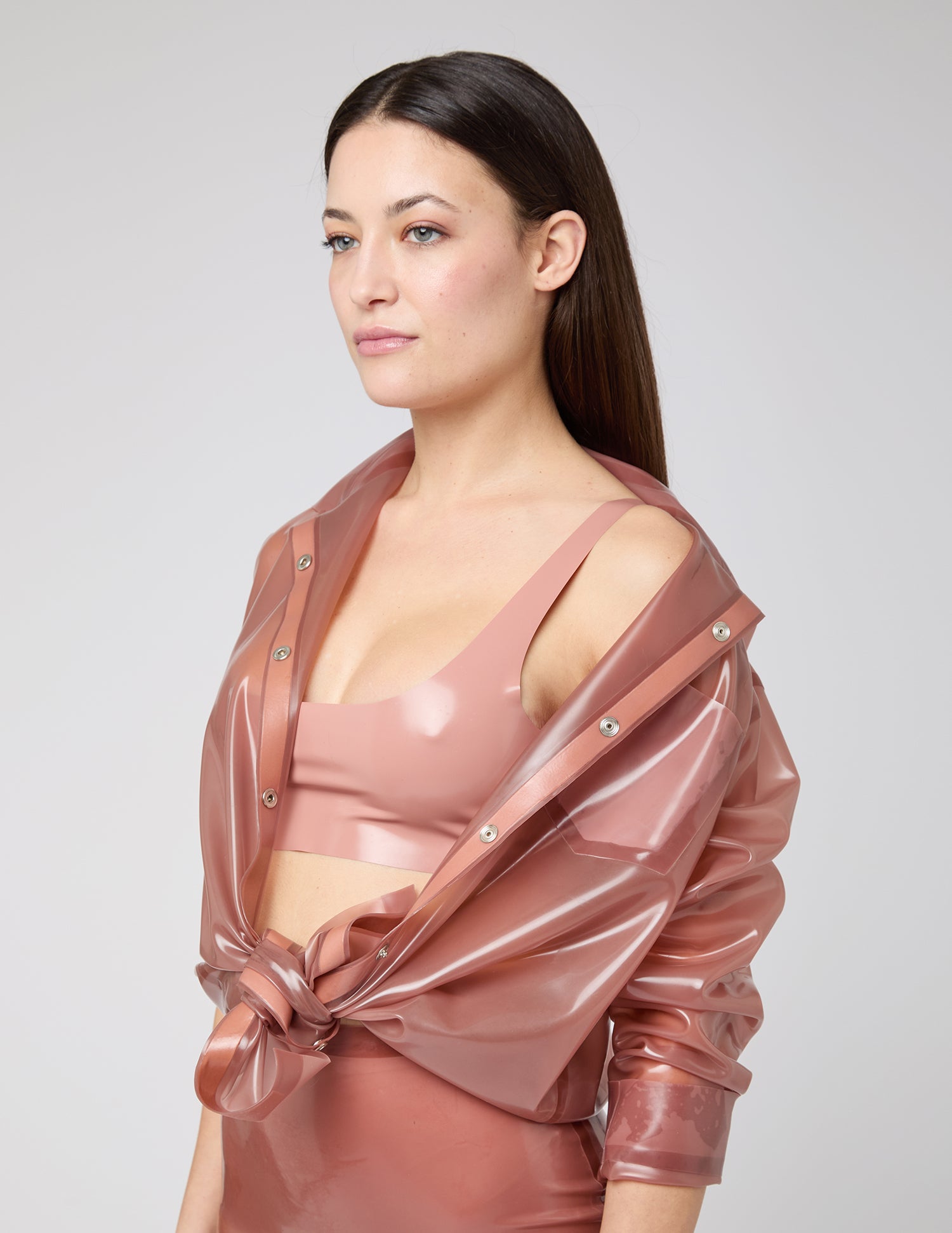 SILVIA - Camicia lunga trasparente