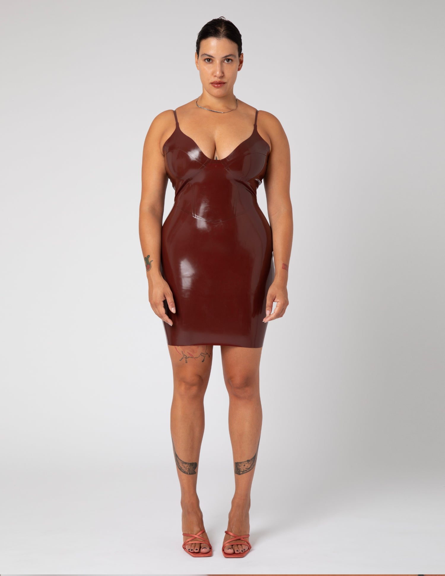 Mini Dress - Brown