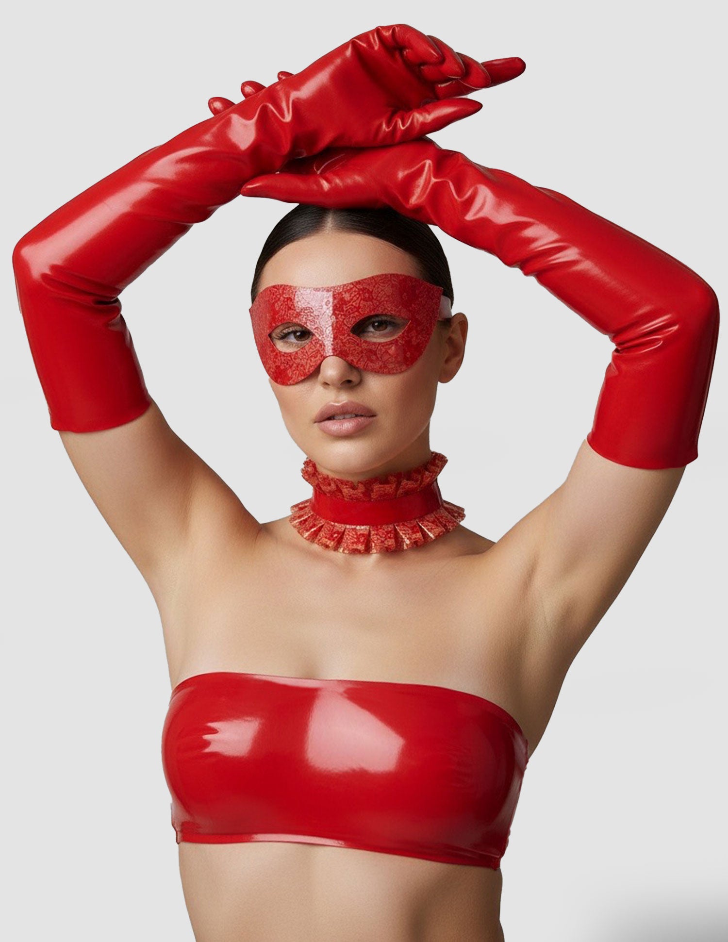 Latex Lace Choker