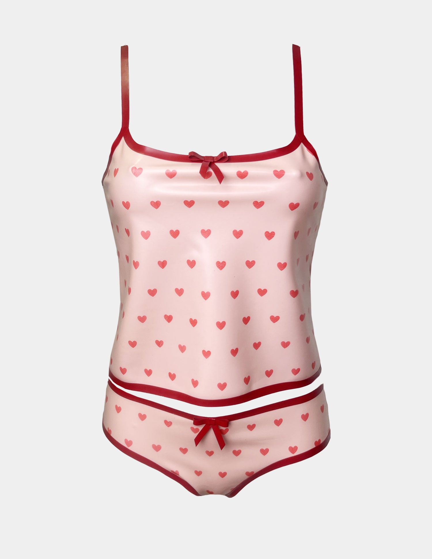 Set Lingerie - Rosa a Cuori