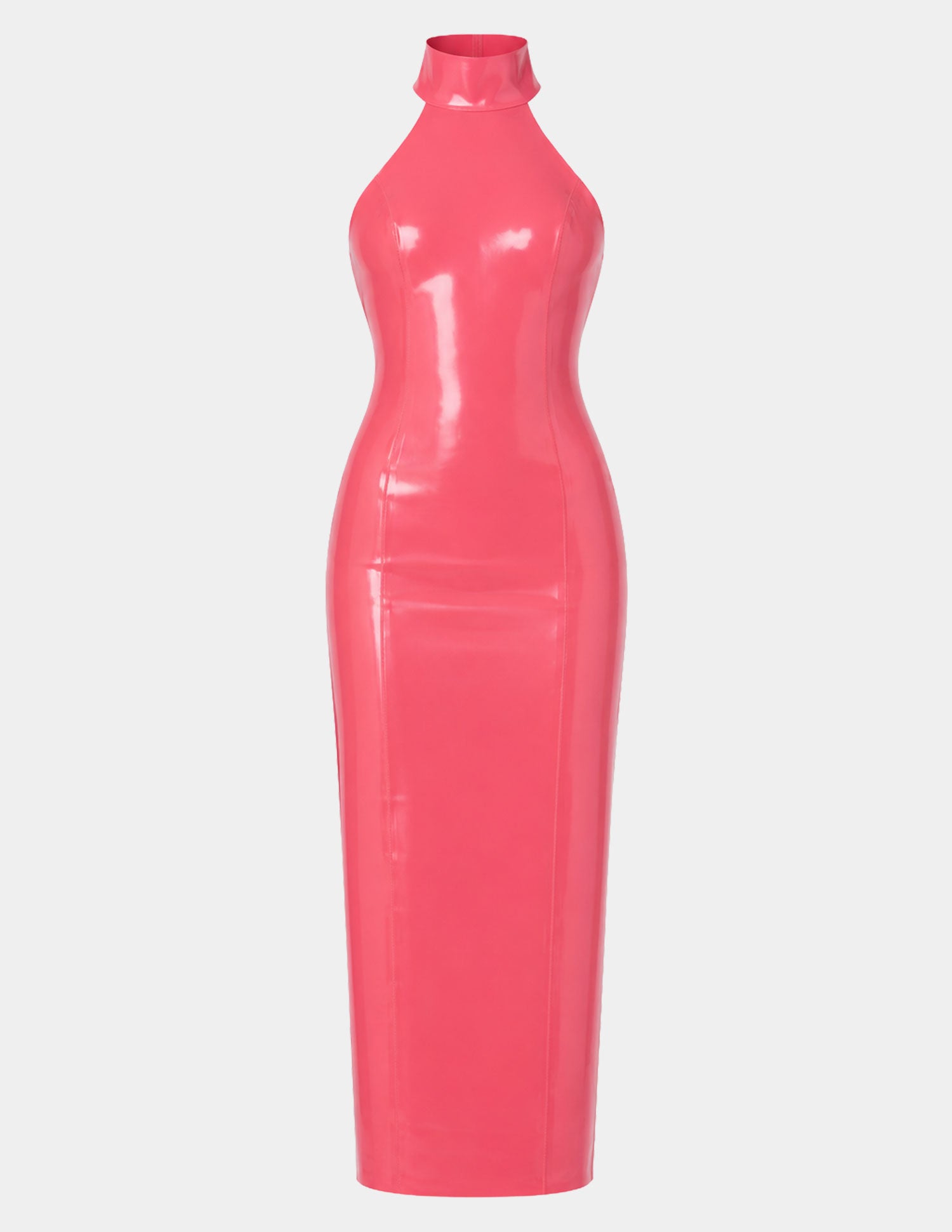 PAMELA Abito con collare - Magenta - XS/S
