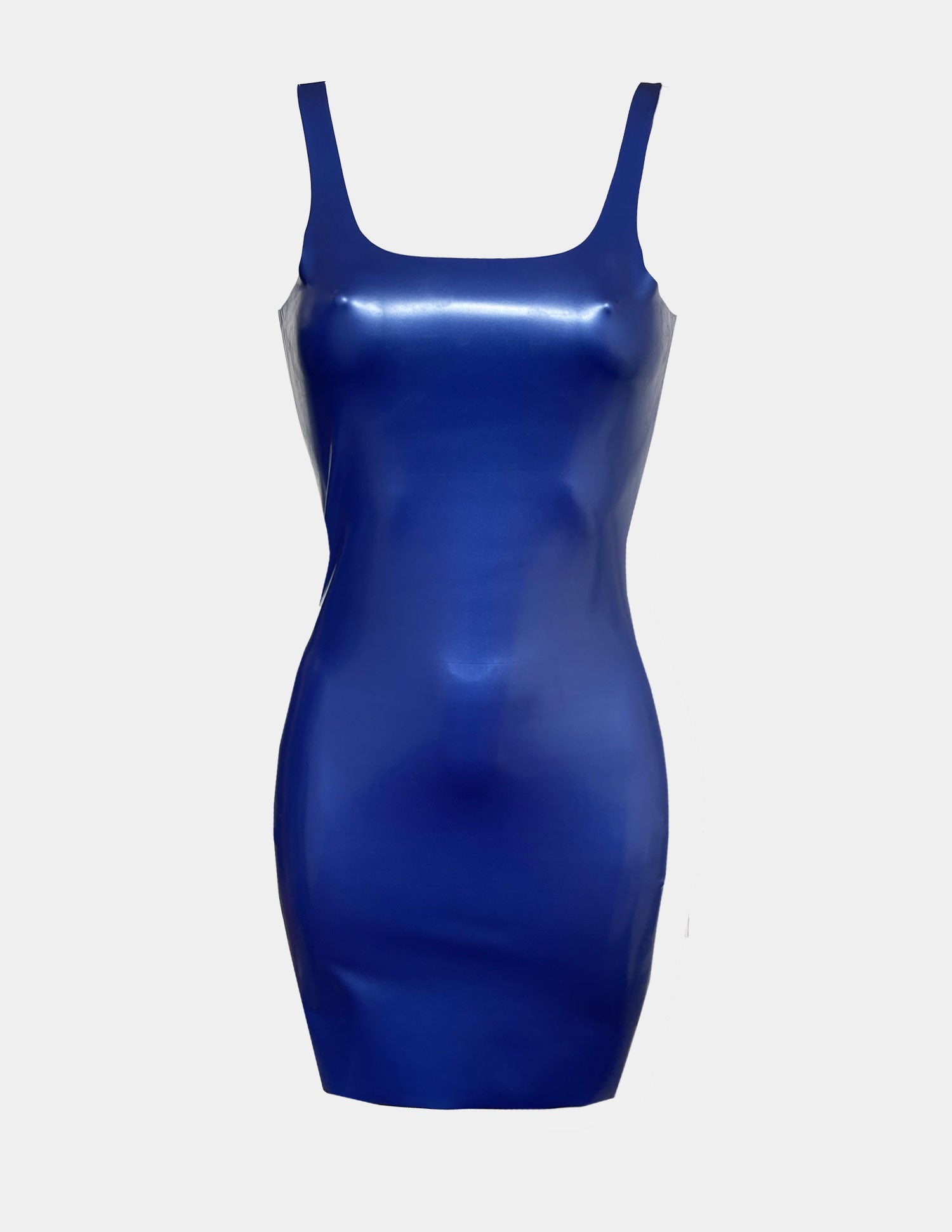 Slip Dress Metallic Blu