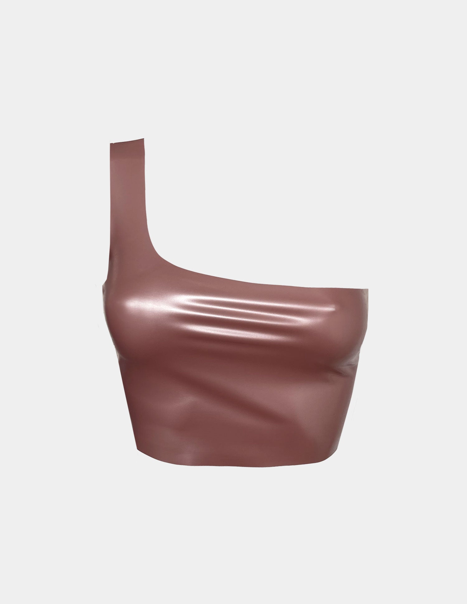 One Shoulder top - Metal Rose