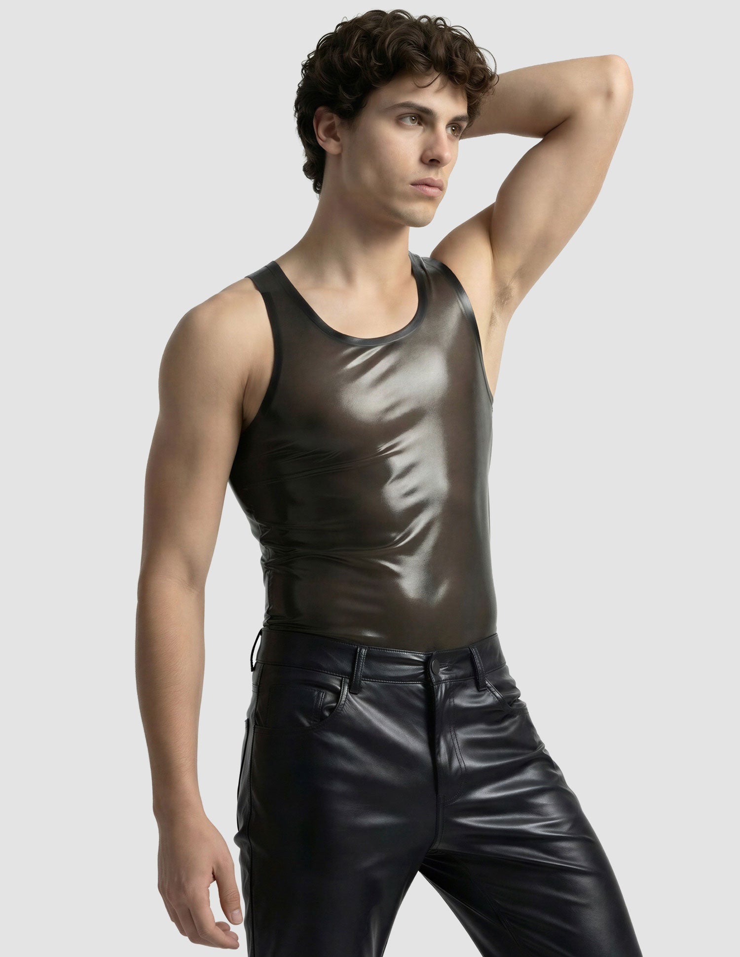 TEO - Canotta maschile trasparente