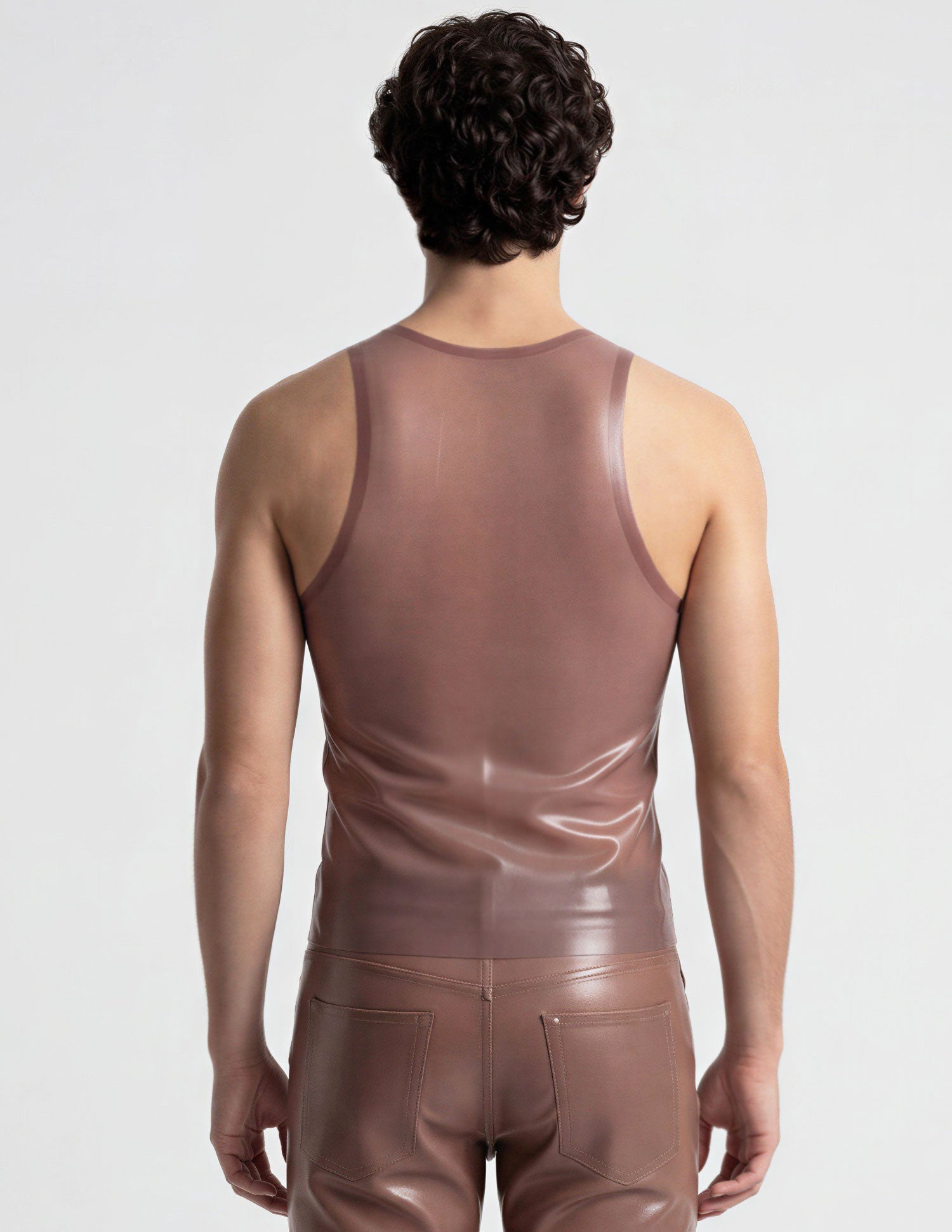 TEO - Canotta maschile trasparente