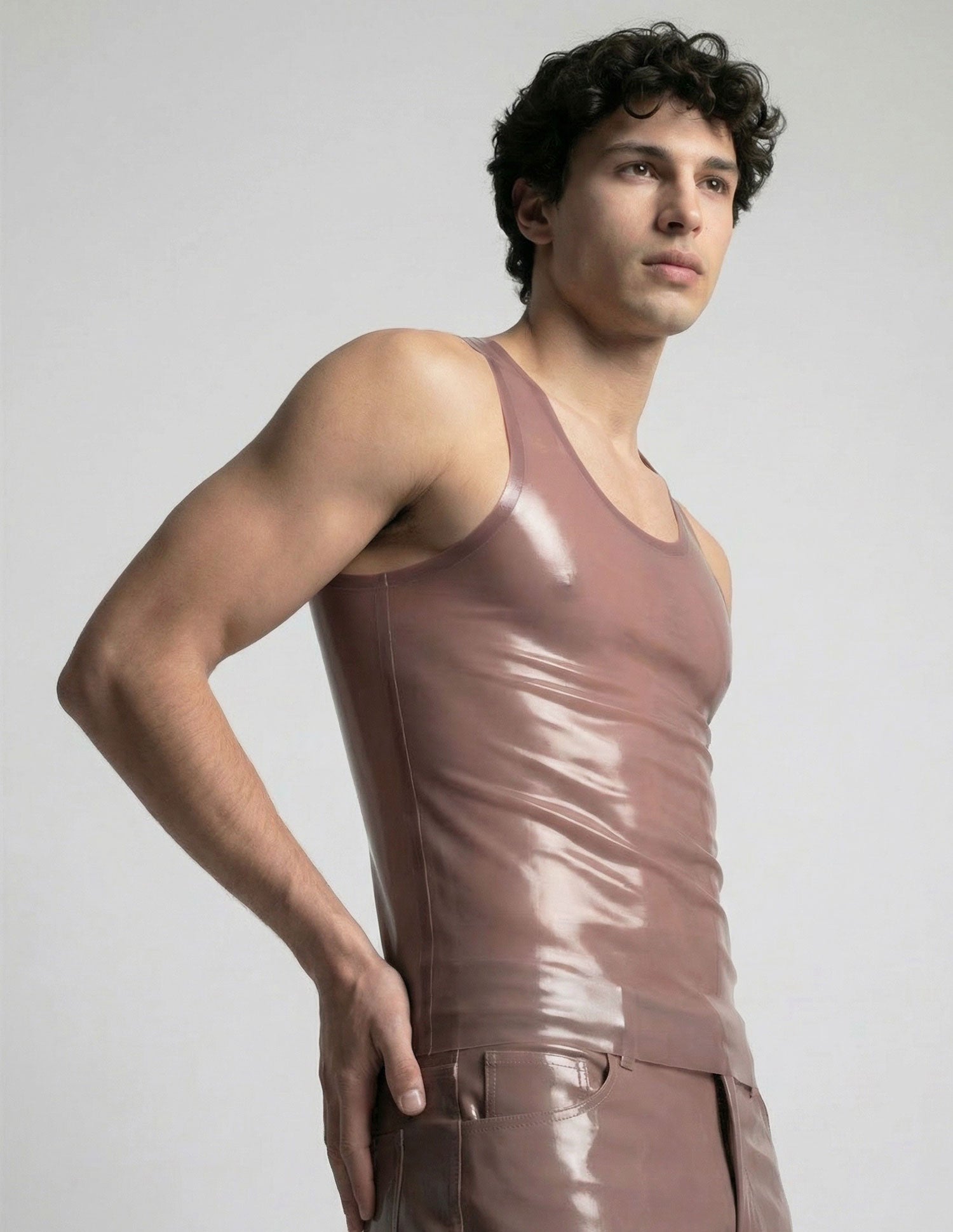 TEO - Canotta maschile trasparente