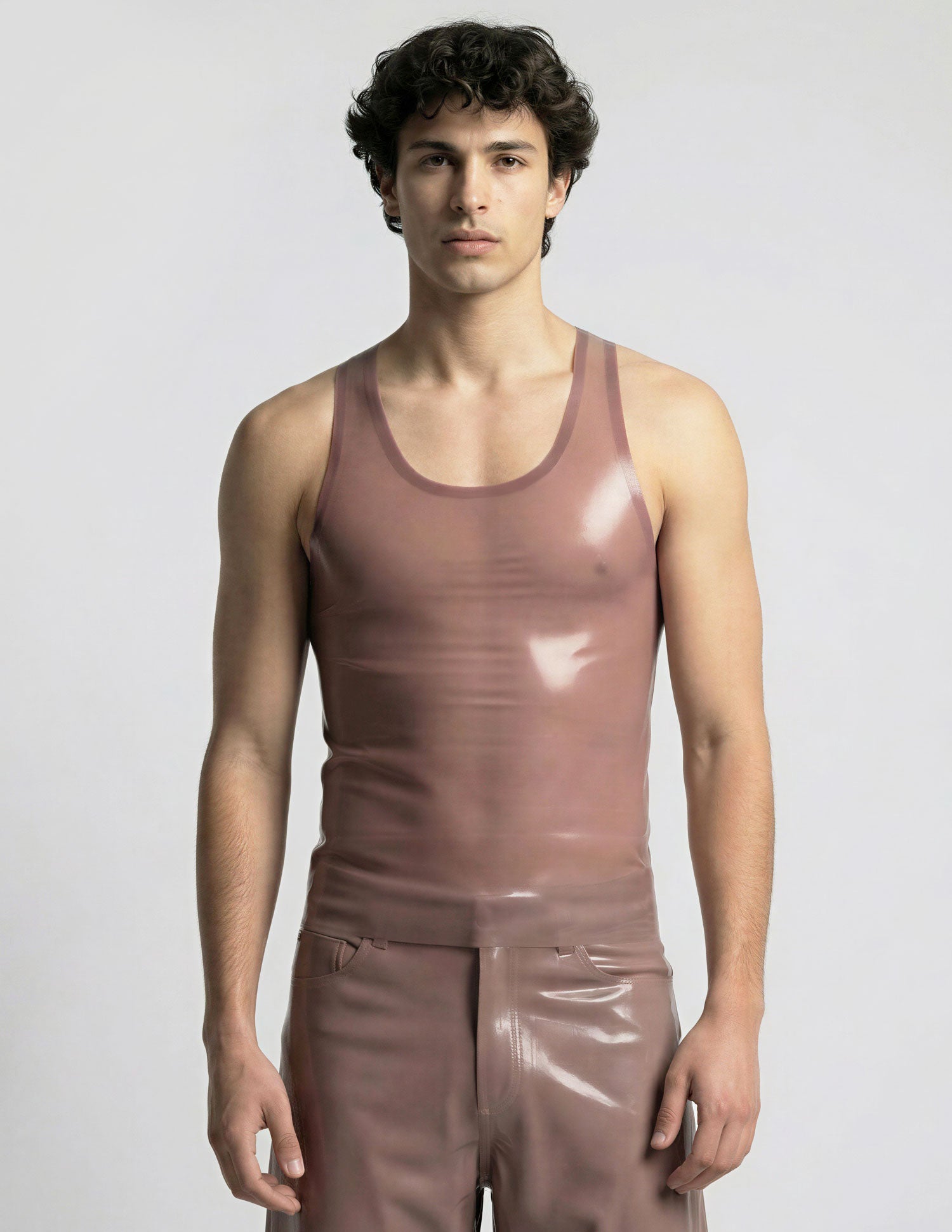 TEO - Canotta maschile trasparente