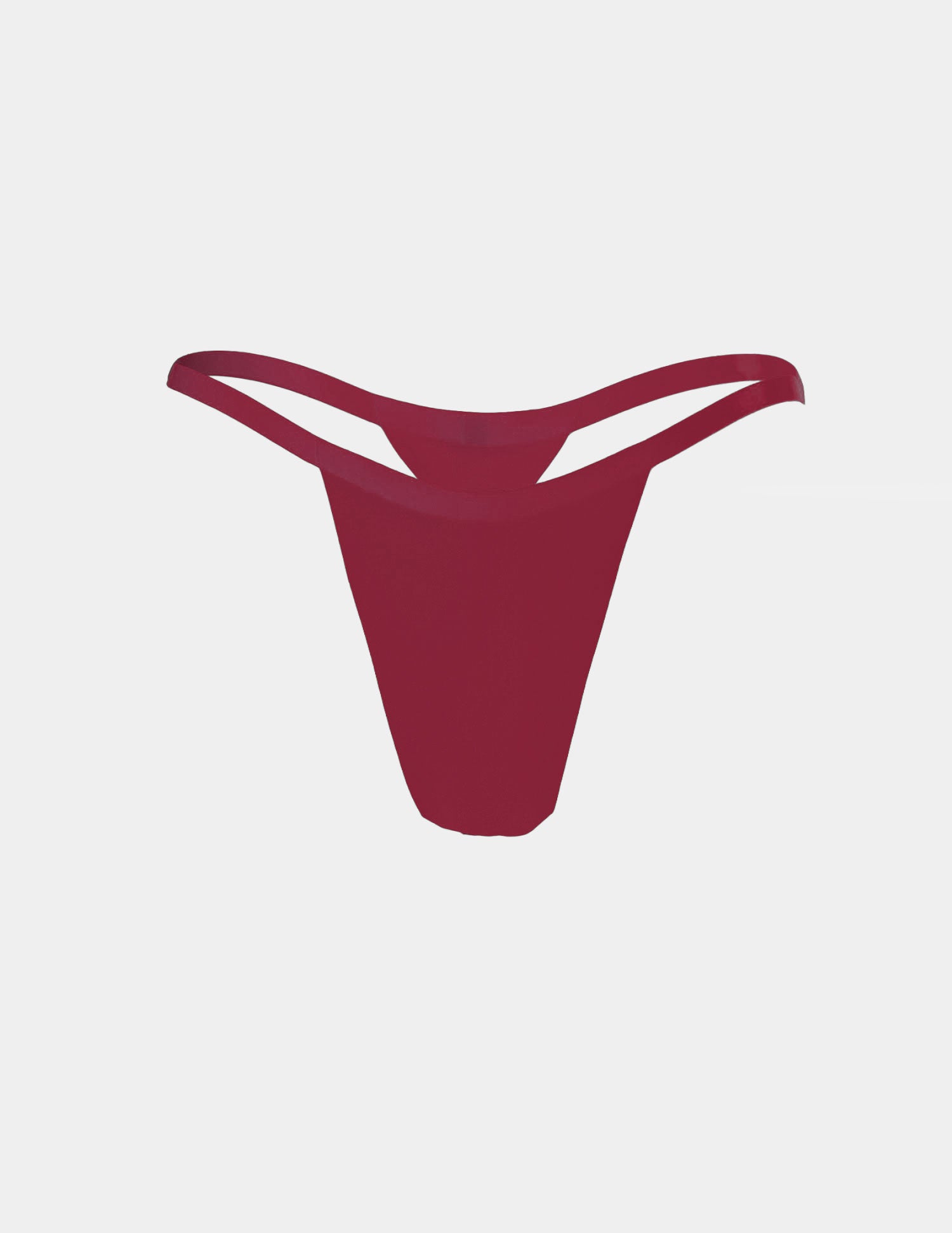 Latex Thong Bordeaux