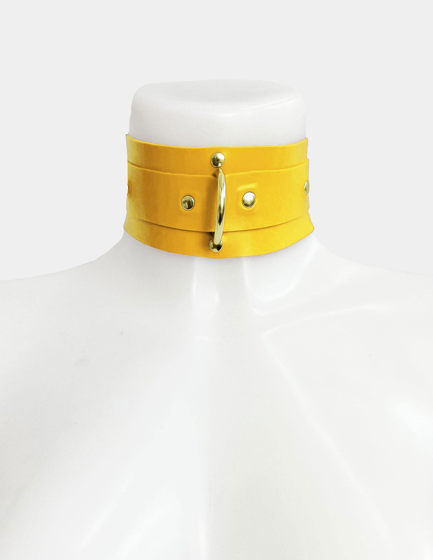 Choker Bondage - Giallo / Oro